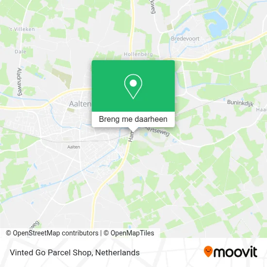Vinted Go Parcel Shop kaart