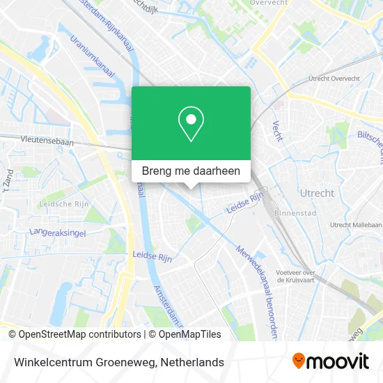Winkelcentrum Groeneweg kaart