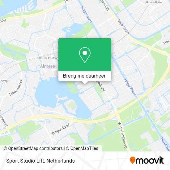 Sport Studio Lift kaart