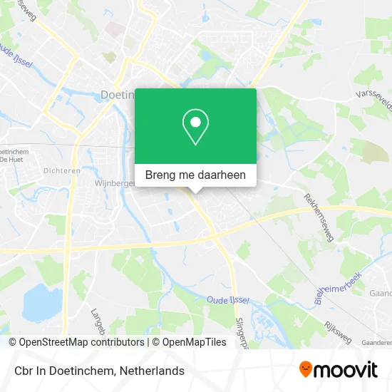Cbr In Doetinchem kaart