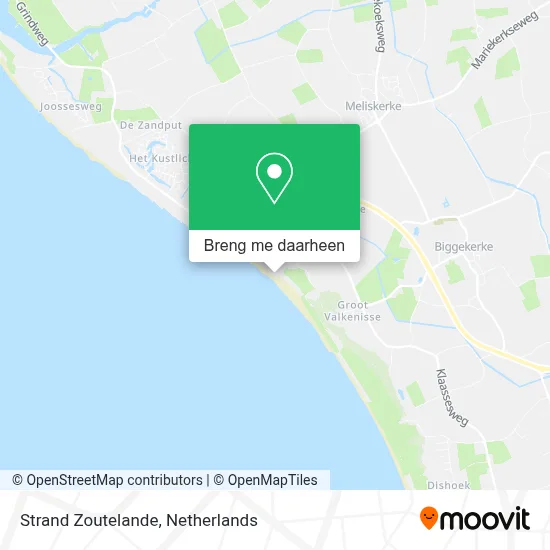 Strand Zoutelande kaart
