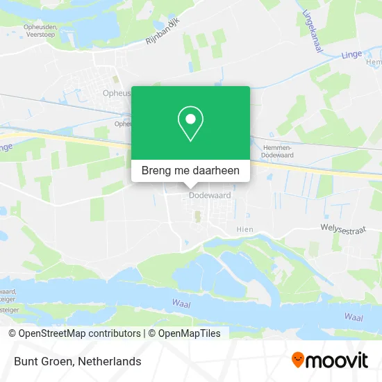 Bunt Groen kaart