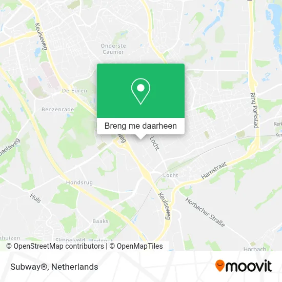Subway® kaart
