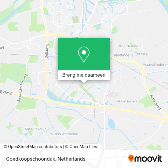 Goedkoopschoondak kaart