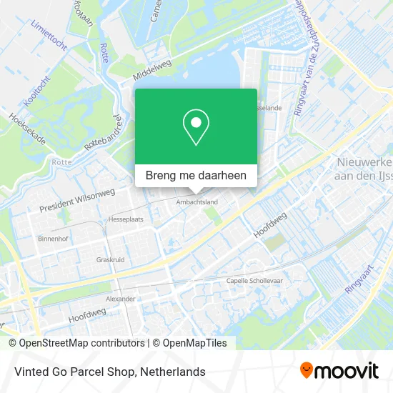 Vinted Go Parcel Shop kaart
