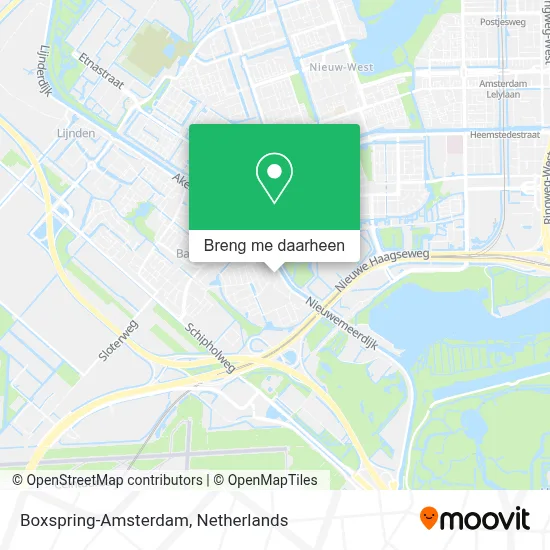 Boxspring-Amsterdam kaart