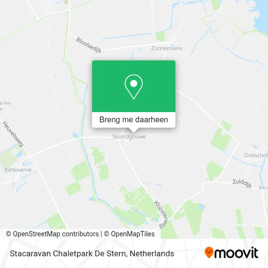 Stacaravan Chaletpark De Stern kaart