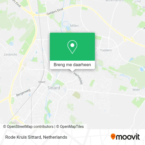 Rode Kruis Sittard kaart