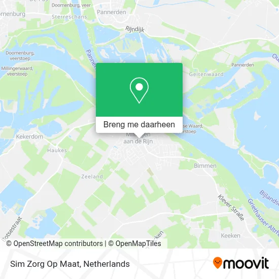 Sim Zorg Op Maat kaart