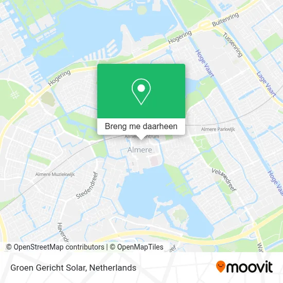 Groen Gericht Solar kaart
