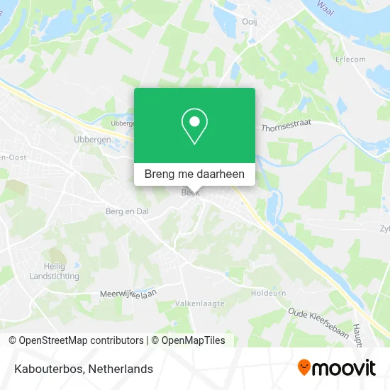 Kabouterbos kaart