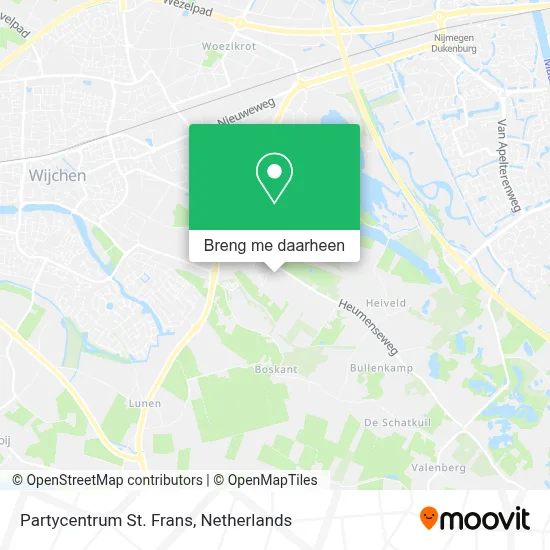 Partycentrum St. Frans kaart