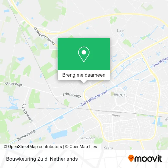 Bouwkeuring Zuid kaart
