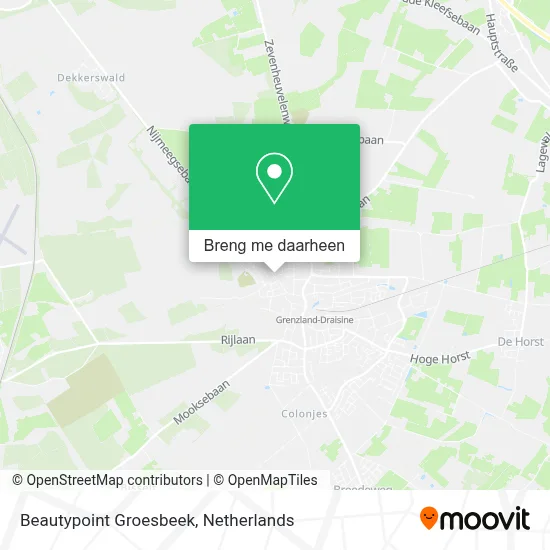 Beautypoint Groesbeek kaart