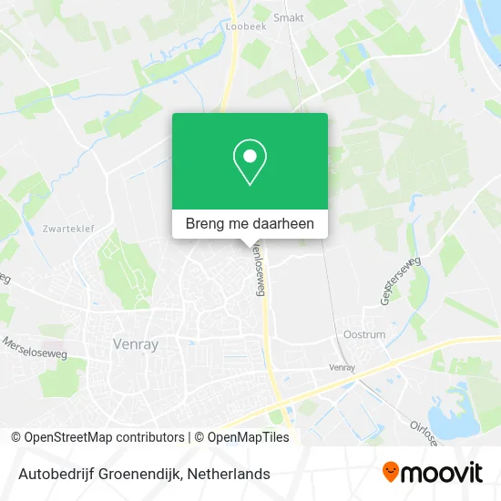 Autobedrijf Groenendijk kaart