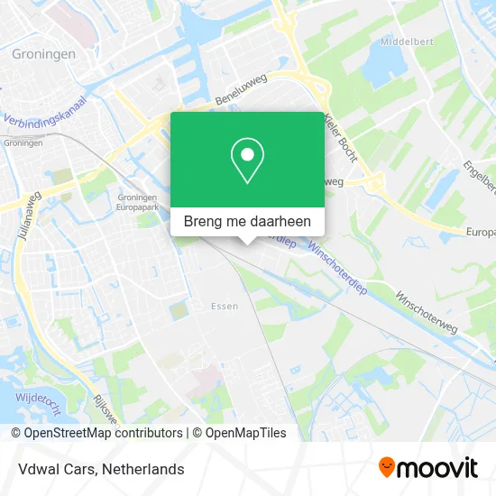 Vdwal Cars kaart