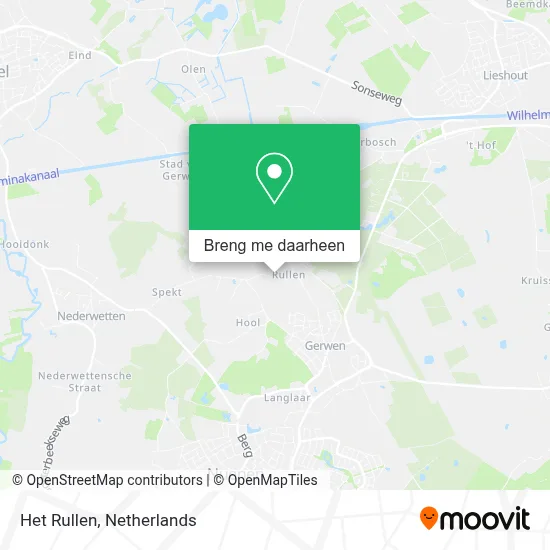 Het Rullen kaart