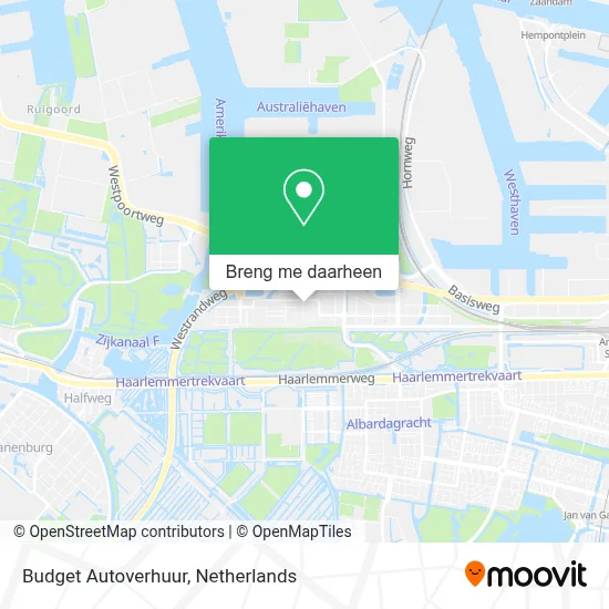 Budget Autoverhuur kaart