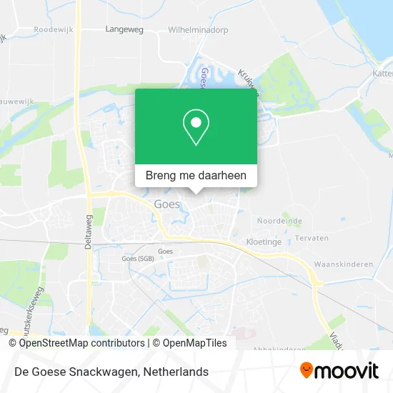 De Goese Snackwagen kaart