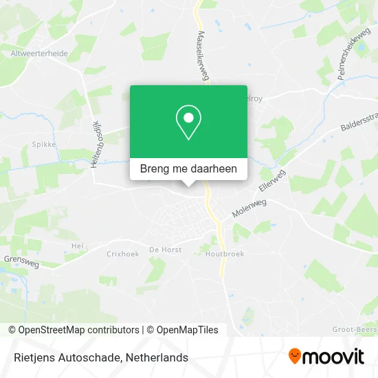 Rietjens Autoschade kaart