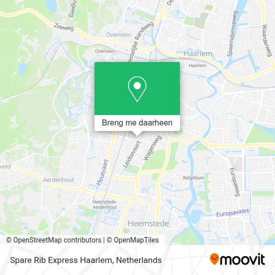 Spare Rib Express Haarlem kaart