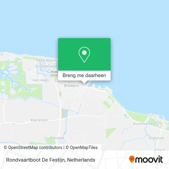 Rondvaartboot De Festijn kaart