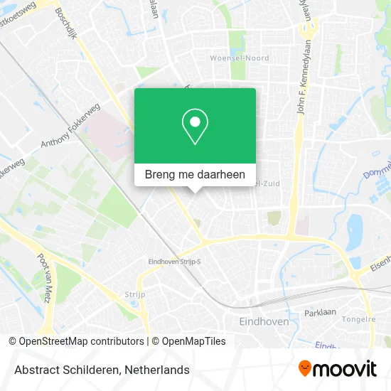 Abstract Schilderen kaart
