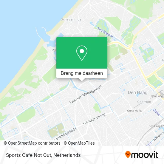 Sports Cafe Not Out kaart