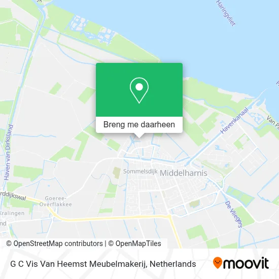 G C Vis Van Heemst Meubelmakerij kaart