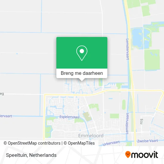 Speeltuin kaart