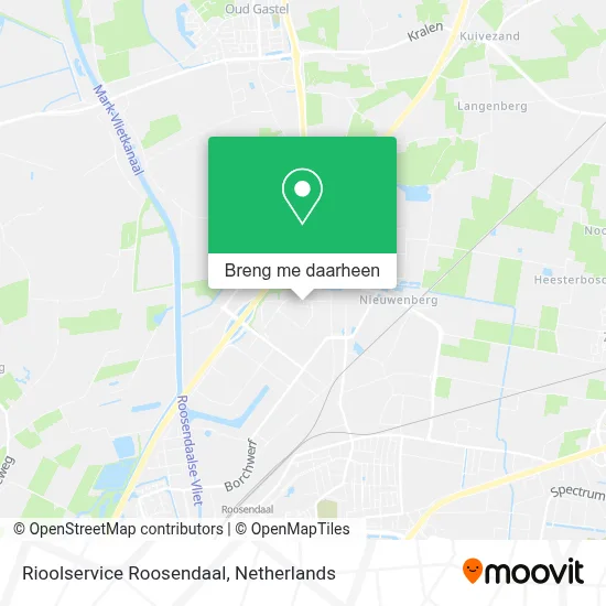 Rioolservice Roosendaal kaart