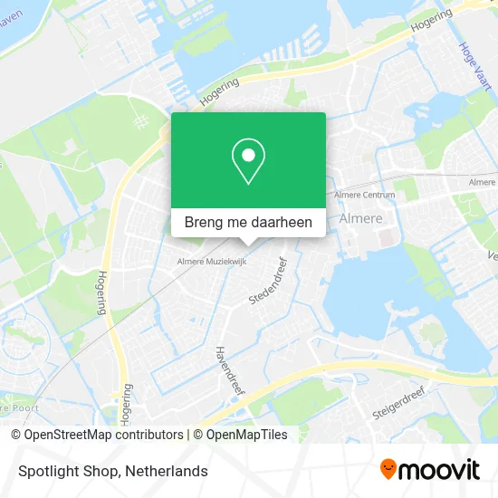 Spotlight Shop kaart