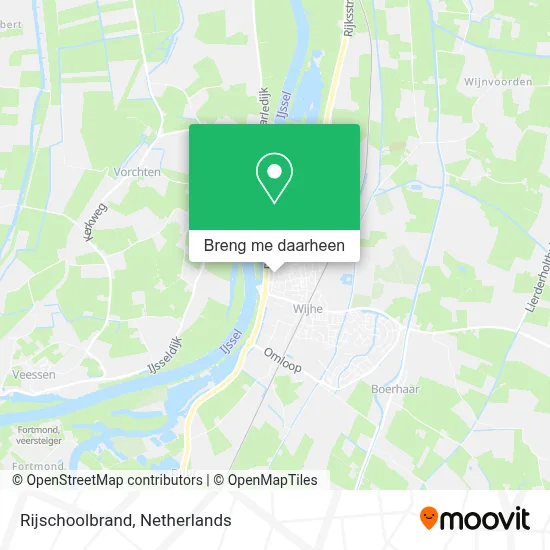 Rijschoolbrand kaart