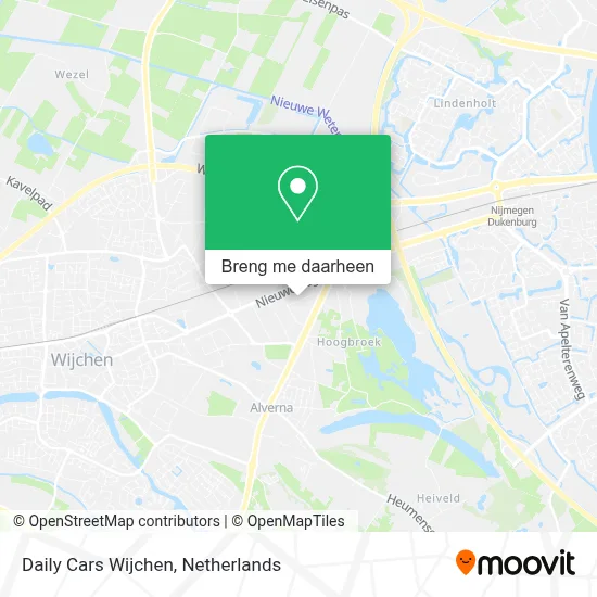 Daily Cars Wijchen kaart