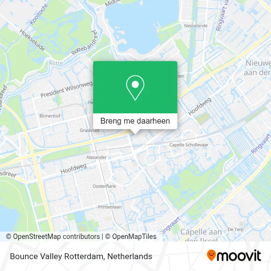 Bounce Valley Rotterdam kaart