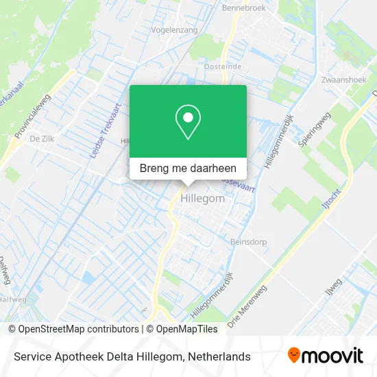 Service Apotheek Delta Hillegom kaart