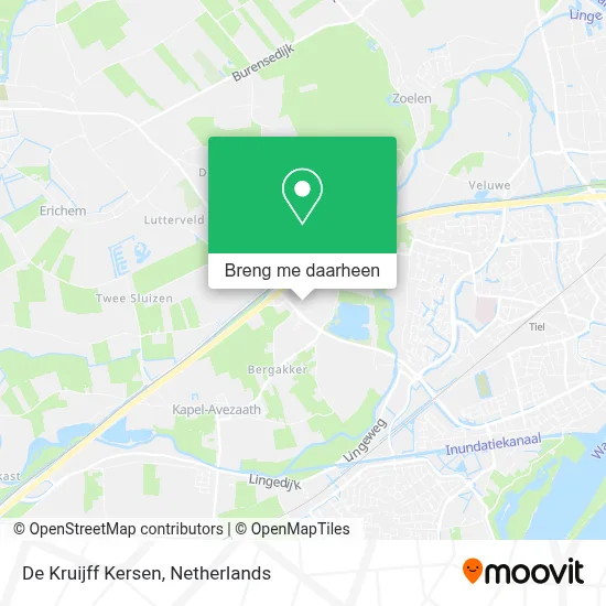De Kruijff Kersen kaart