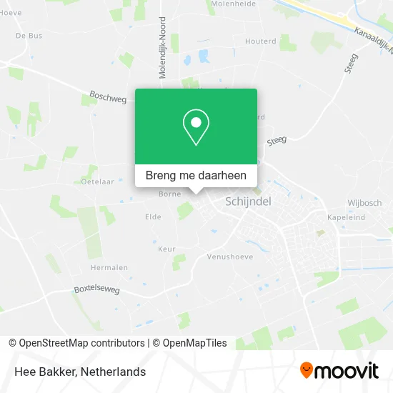 Hee Bakker kaart