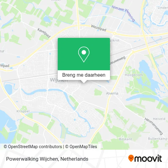 Powerwalking Wijchen kaart
