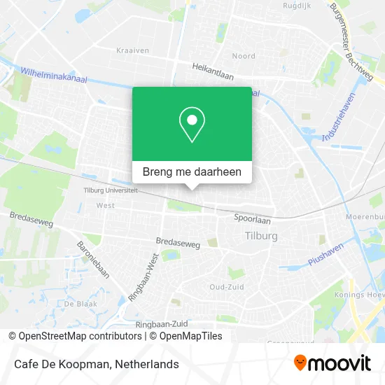 Cafe De Koopman kaart