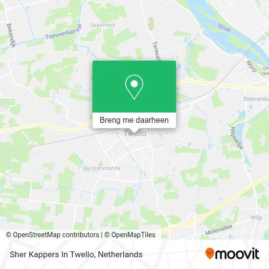 Sher Kappers In Twello kaart