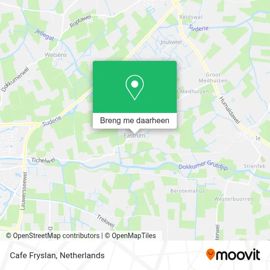Cafe Fryslan kaart