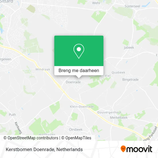 Kerstbomen Doenrade kaart