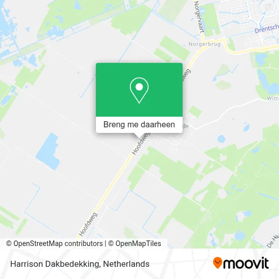 Harrison Dakbedekking kaart