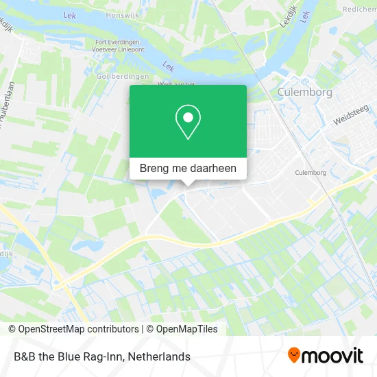 B&B the Blue Rag-Inn kaart