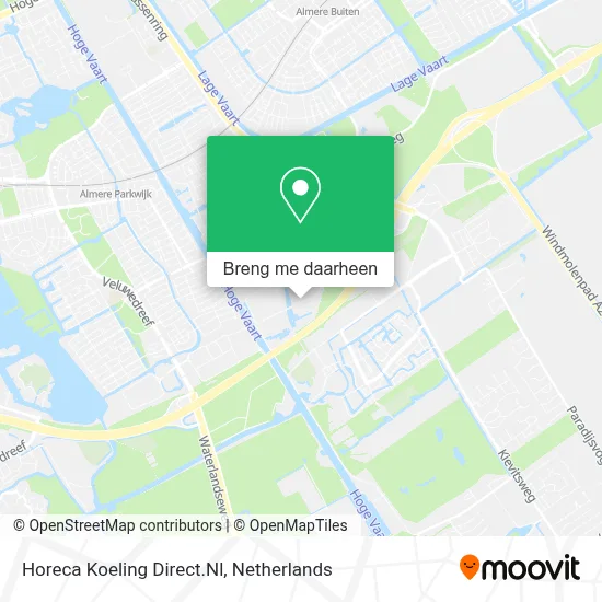Horeca Koeling Direct.Nl kaart