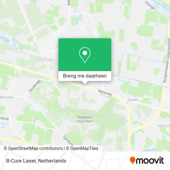 B-Cure Laser kaart
