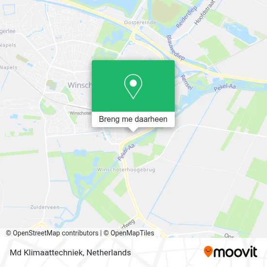 Md Klimaattechniek kaart