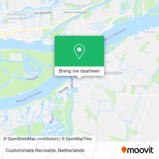 Custommate Recreatie kaart
