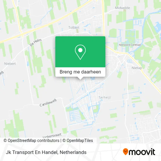 Jk Transport En Handel kaart